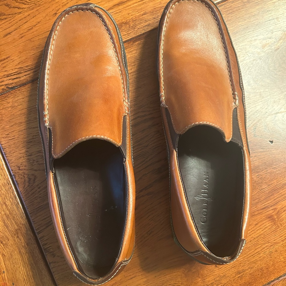 Cole Haan Tucker Venetian Men's Tan Slip-On Loafers
